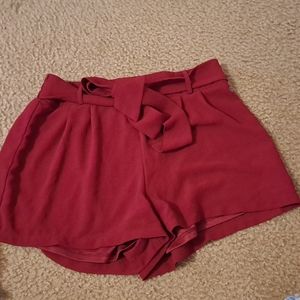 Maroon Dress Shorts